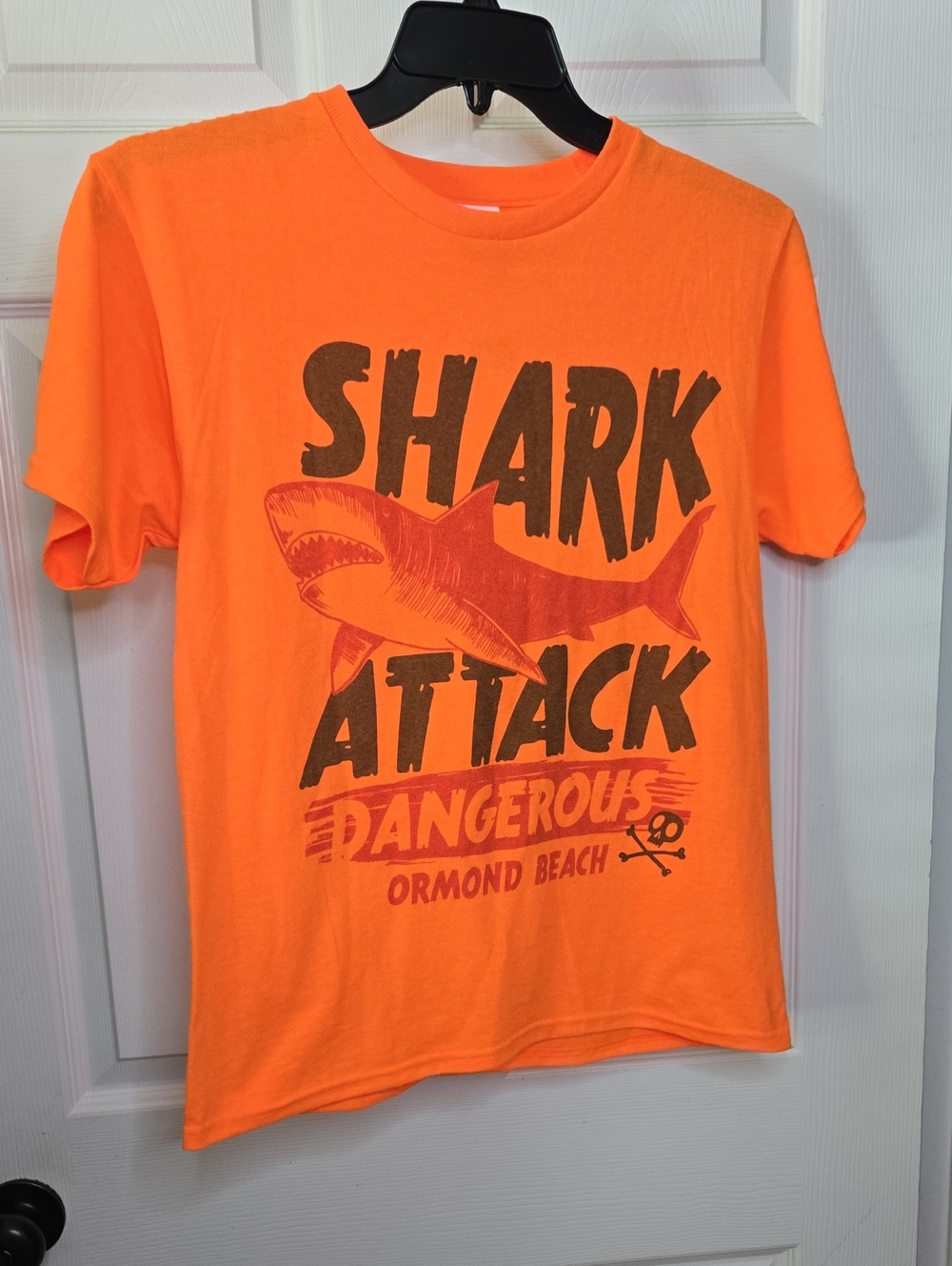 Delta Orange 'Shark Attack' Graphic Tee